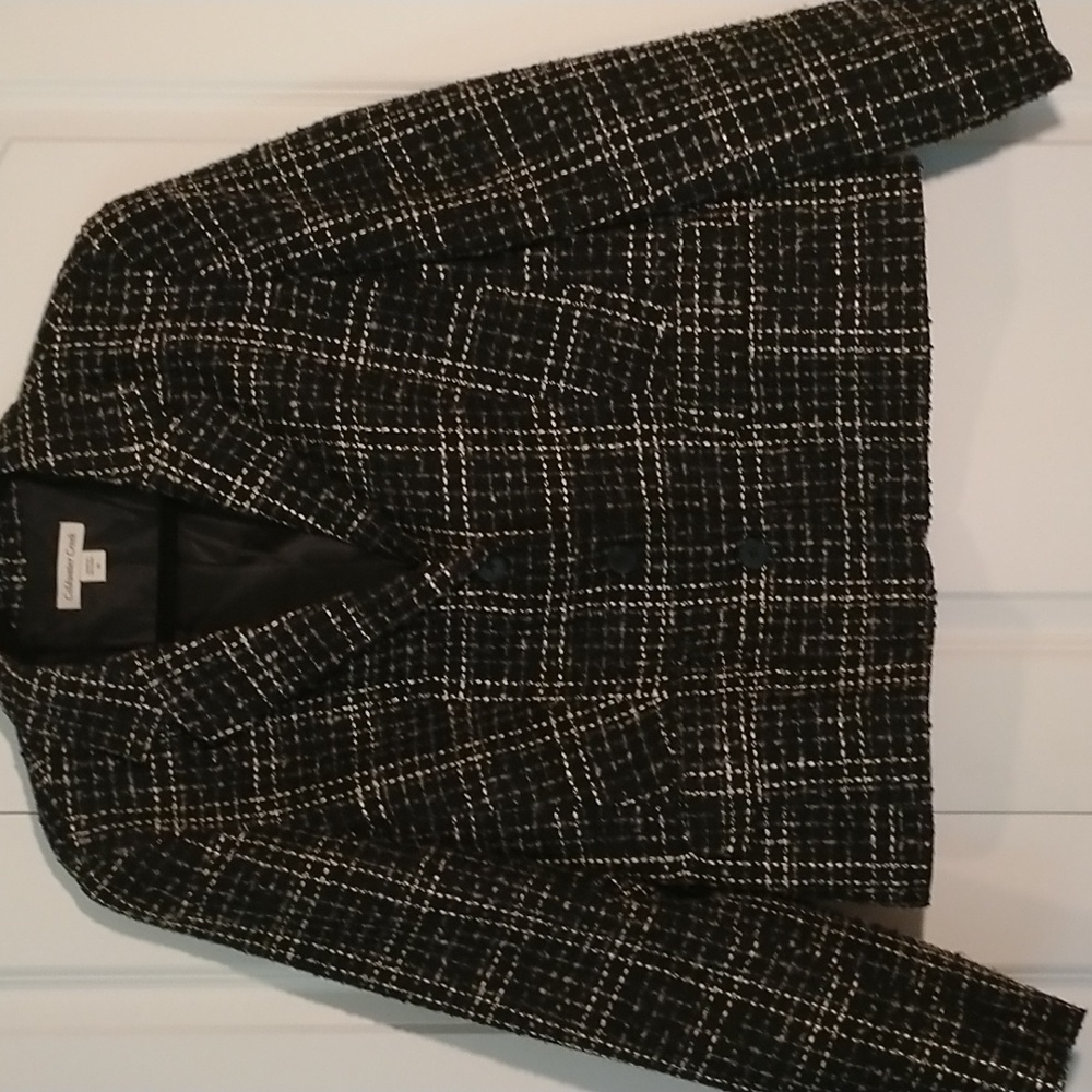 Coldwater Creek 16 Black White Gray Woman Blazer